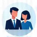 Feedback icon - two people discussing