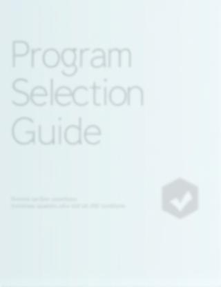 Cover image of the Program Selection Guide PDF